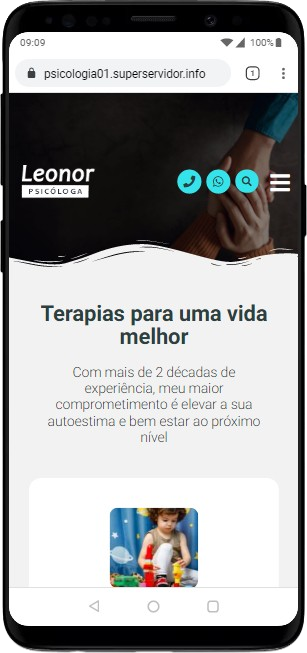 Modelo de site para psicólogos e consultórios de psicoterapia, psicologia ou terapias