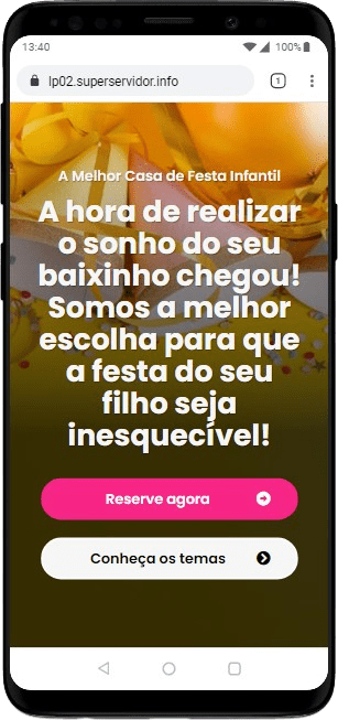 Modelo de landing page para vendas de serviços